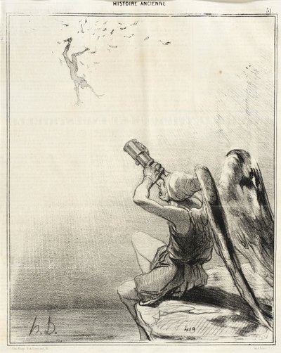 The Fall of Icarus by Honoré Daumier