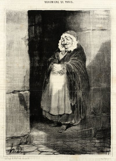 The Walker by Honoré Daumier