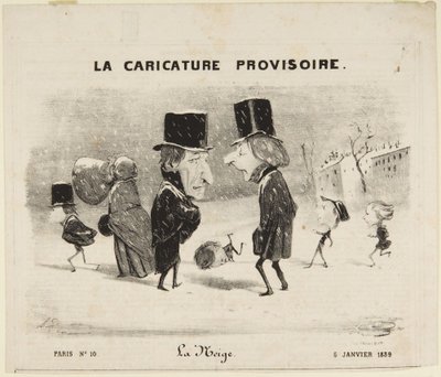The Snow by Honoré Daumier