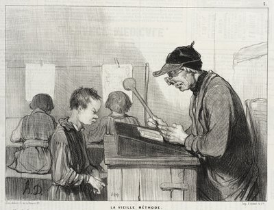 The Old Method by Honoré Daumier
