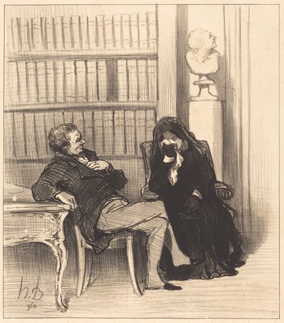 The Widow by Honoré Daumier