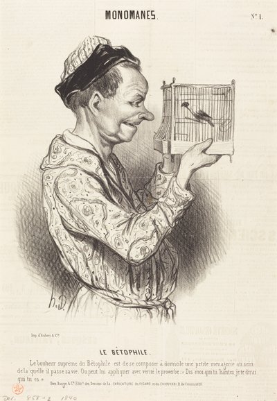 The Betophile by Honoré Daumier