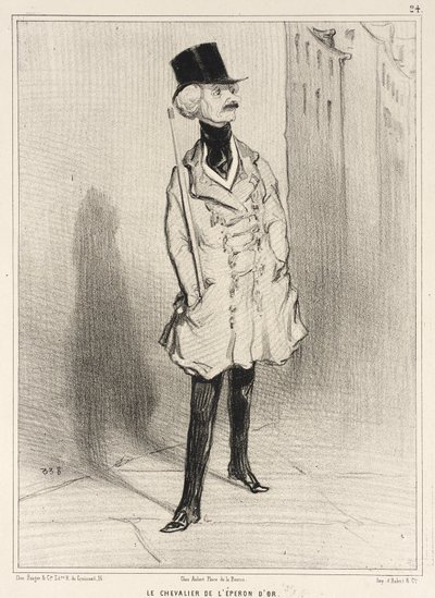 The Knight of the Golden Spur by Honoré Daumier