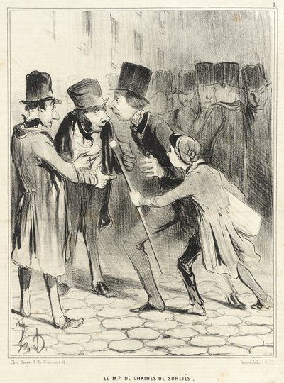 The Safety Chain Master by Honoré Daumier