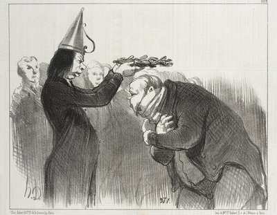 The Next Prize Distribution at the Académie Française by Honoré Daumier