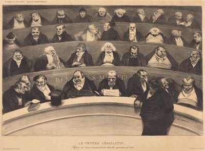 The Legislative Belly by Honoré Daumier