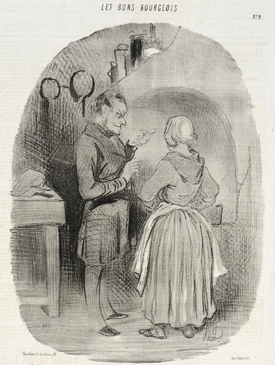 The Egg Yolk Was Not Beaten Enough... by Honoré Daumier