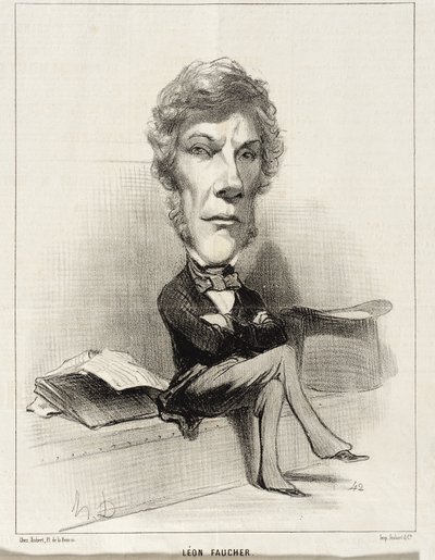 Léon Faucher by Honoré Daumier
