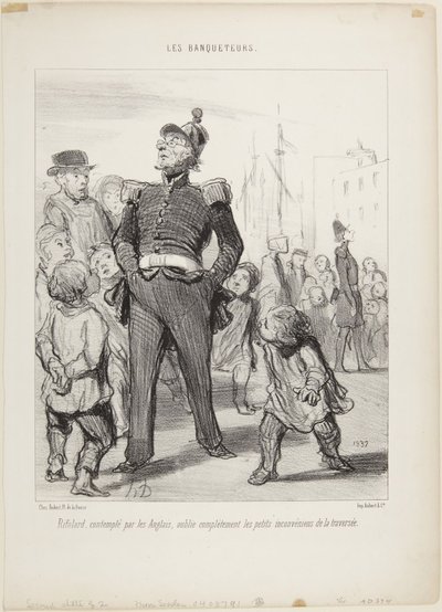 The Banqueters by Honoré Daumier