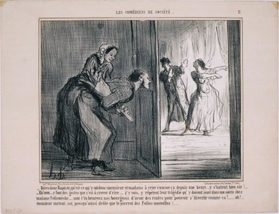 The Amateur Comedians: So Baptiste, What Do They Have... by Honoré Daumier