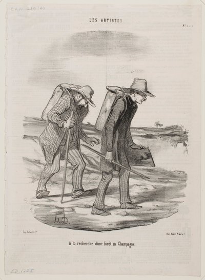 Looking for a forest in the Champagne by Honoré Daumier