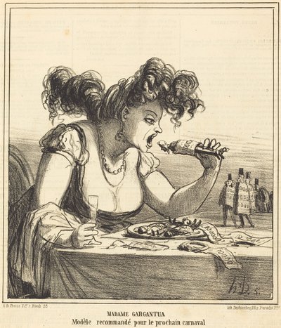 Madame Gargantua by Honoré Daumier