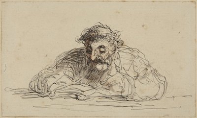 Man Reading by Honoré Daumier