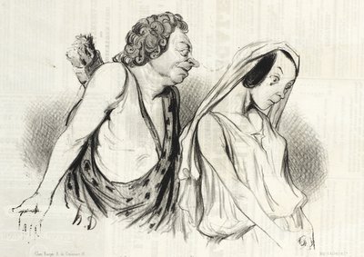 My Chariot, My Javelins... (Phaedra) by Honoré Daumier