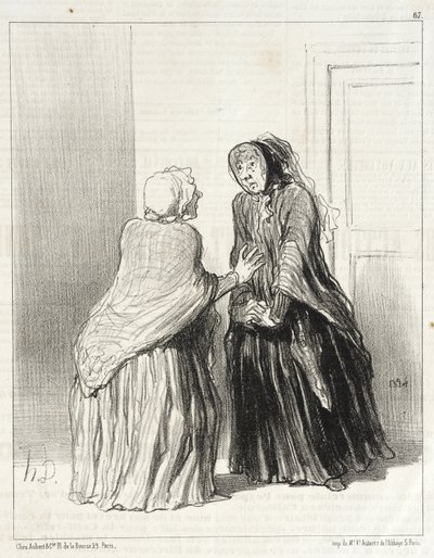 My Poor Azor Who Died!... by Honoré Daumier