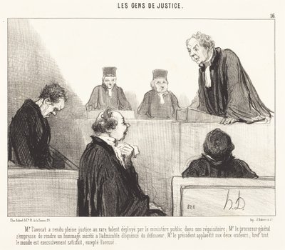Mr. the Lawyer Has Done Full Justice by Honoré Daumier