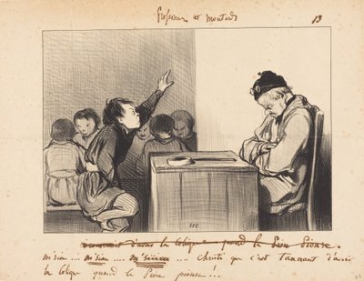 Sir... how tiresome it is to have colic when... by Honoré Daumier
