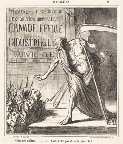 No... you are not from this play! by Honoré Daumier