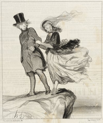 O my idolized Victor...a poetic idea comes to me!... by Honoré Daumier