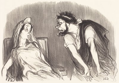 Oedipus by Honoré Daumier