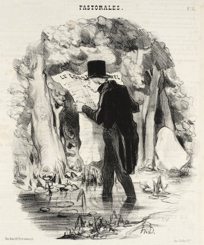 Where Reading the Constitution Can Lead! by Honoré Daumier