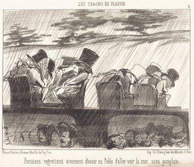 Parisians Deeply Regretting... by Honoré Daumier
