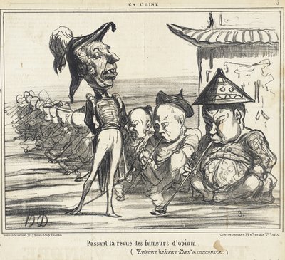 Reviewing the Opium Smokers by Honoré Daumier