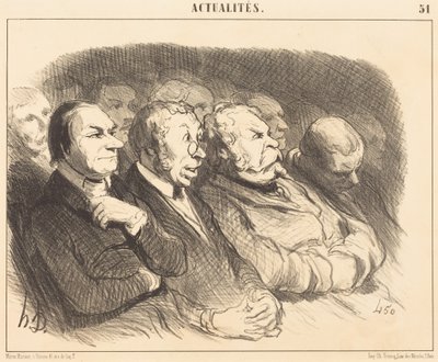 Physiognomies of Spectators at the Porte St.-Martin by Honoré Daumier