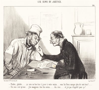Plead... it will be a good trick to play... by Honoré Daumier