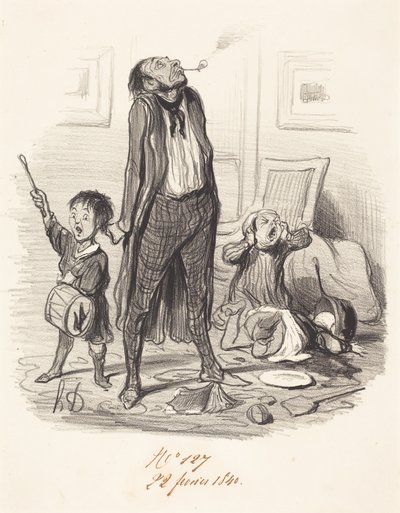 Classical Poet Composing an Eclogue by Honoré Daumier