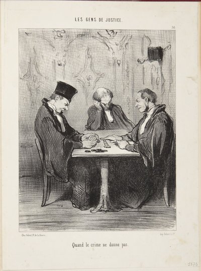 When Crime Does Not Pay by Honoré Daumier