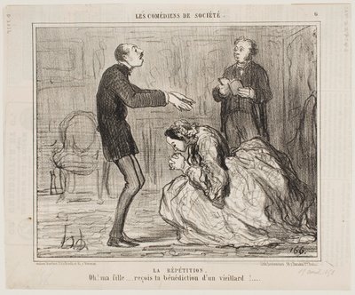 Rehearsal by Honoré Daumier