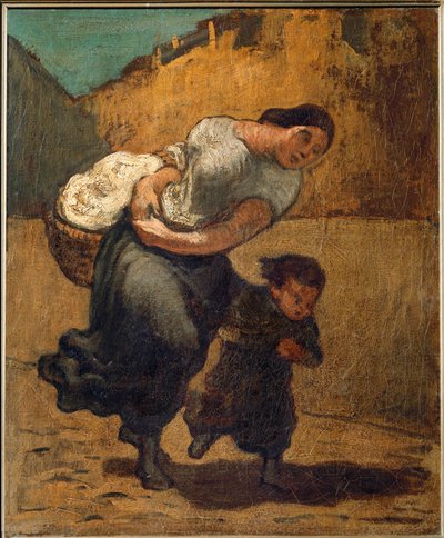 The Burden by Honoré Daumier