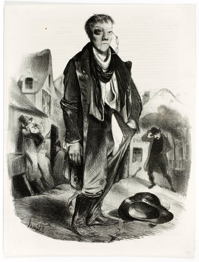 The Drunkard by Honoré Daumier