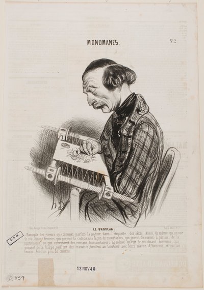 The Embroiderer by Honoré Daumier