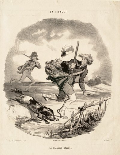 The Hunted Hunter by Honoré Daumier