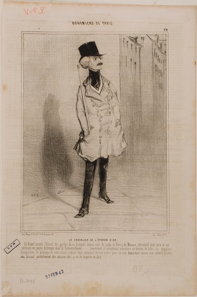 The Knight of the Golden Spur by Honoré Daumier