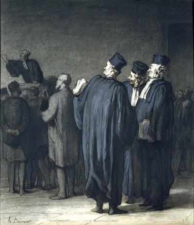 The Lawyers by Honoré Daumier