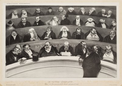 The Legislative Belly (Le ventre législatif) by Honoré Daumier