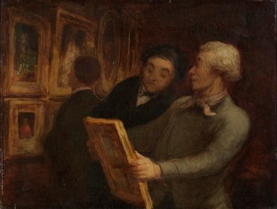 The Painting Lovers by Honoré Daumier
