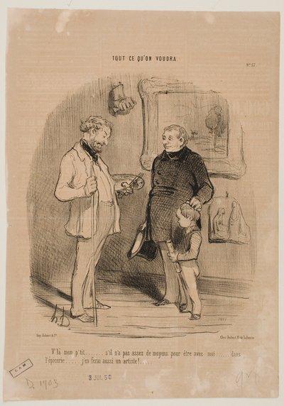 This is My Youngest... by Honoré Daumier