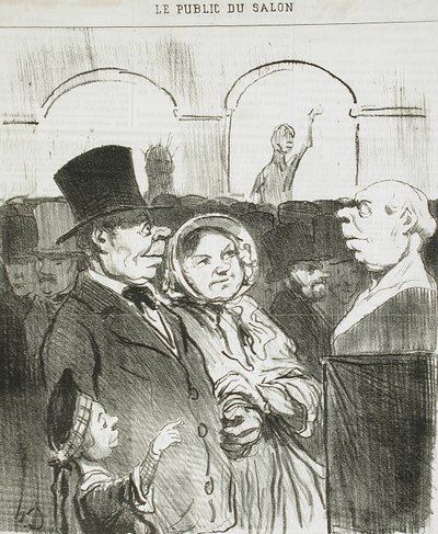Look, Dad, there you are!... by Honoré Daumier