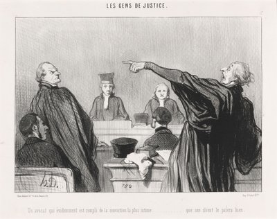 A Lawyer who is... filled with intimate conviction... by Honoré Daumier