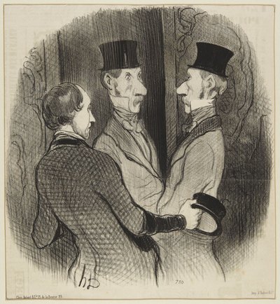 “A New Hat” by Honoré Daumier