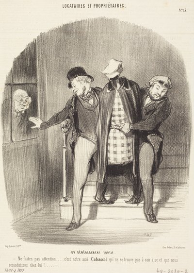 A Furtive Move by Honoré Daumier
