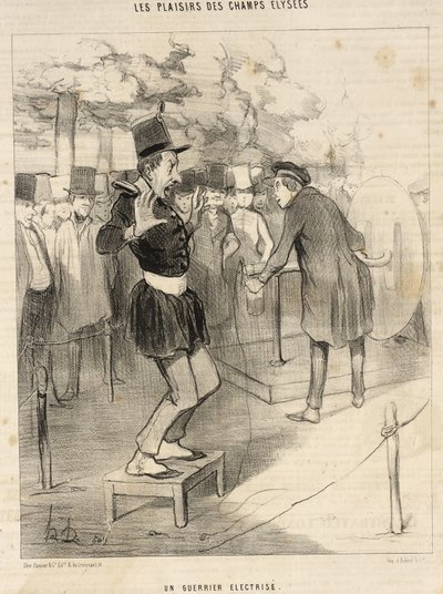 An Electrified Warrior by Honoré Daumier