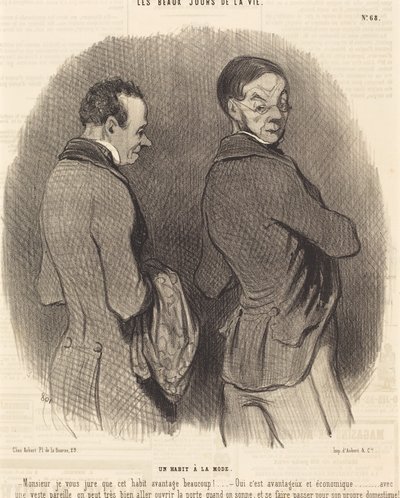 A Fashionable Outfit by Honoré Daumier