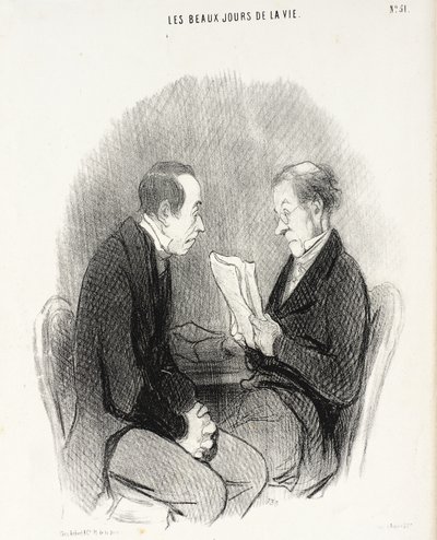 A Light Manuscript by Honoré Daumier