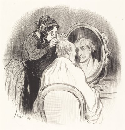 A Gentleman Rejuvenated Too Much by Honoré Daumier
