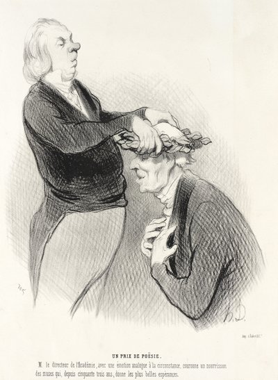 A Poetry Prize by Honoré Daumier